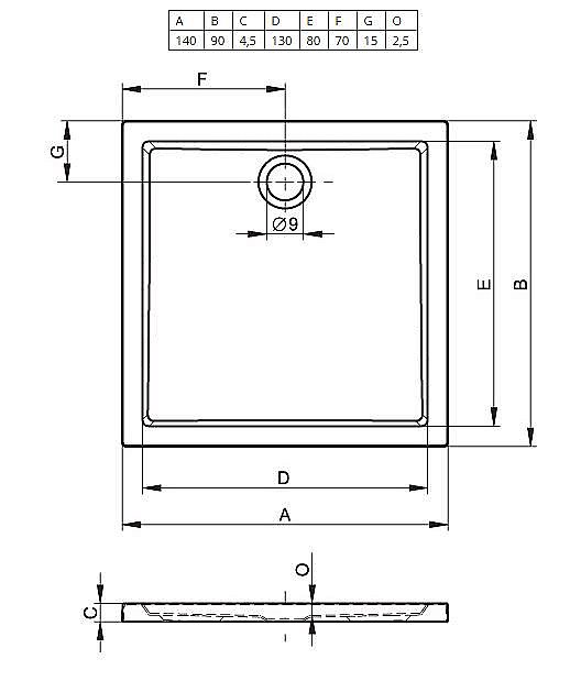 Душевой поддон Riho Zurich 256 140х90 D001010005 белый купить в интернет-магазине Sanbest