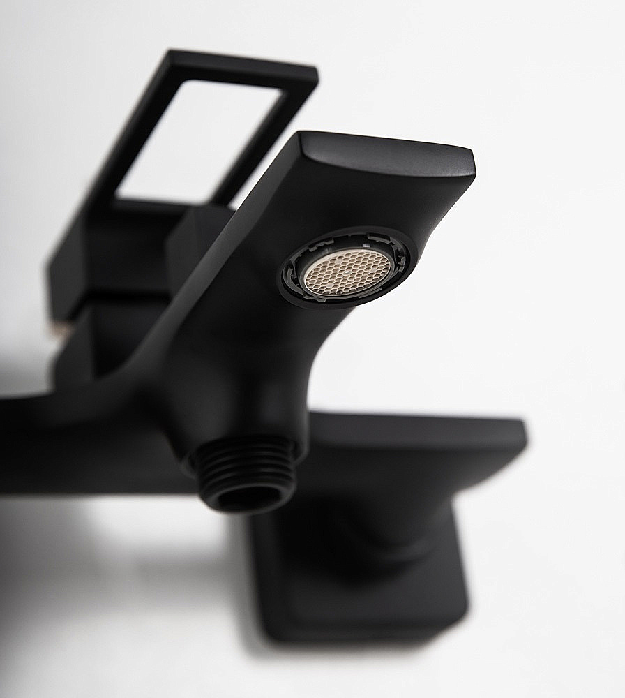 Смеситель для ванны BelBagno LUCE LUC-VASM-NERO черный матовый купить в интернет-магазине сантехники Sanbest