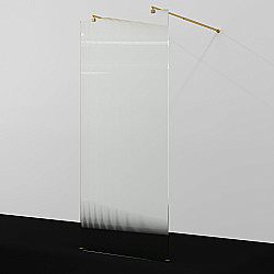 Душевое ограждение WasserKRAFT Vechte 60W39PG-FL 90 фиксатор золото глянцевое/стекло рифленое купить в интернет-магазине Sanbest