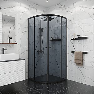 Душевой уголок Niagara Eco NG-1003-14T 80х80 профиль черный/стекло тонированное купить в интернет-магазине Sanbest