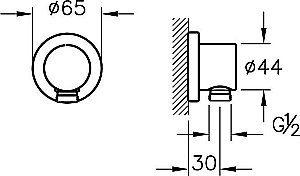 Шланговое подключение Vitra Dynamic S A45223 купить в интернет-магазине сантехники Sanbest