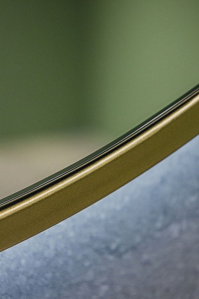 Зеркало Art&Max ASTI AM-Ast-800-DS-FNC-Gold в ванную от интернет-магазине сантехники Sanbest