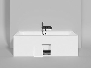 Ванна Salini Orlanda AXIS S-Stone 180x80 103222M белая матовая купить в интернет-магазине Sanbest