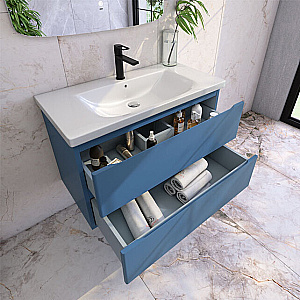 Тумба с раковиной Caprigo Forte 90 два ящика, цвет на выбор/эмаль для ванной в интернет-магазине Sanbest