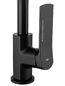 Смеситель для кухни WONZON & WOGHAND, Черный матовый (WW-L1006-MB) купить в интернет-магазине сантехники Sanbest