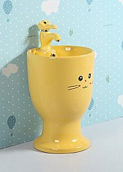 Раковина напольная детская Gid Aventura 37 Nb193-Y 69912 желтая купить в интернет-магазине Sanbest