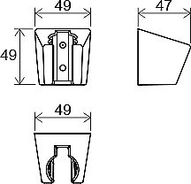 Держатель ручного душа Ravak X07P640 черный матовый купить в интернет-магазине сантехники Sanbest