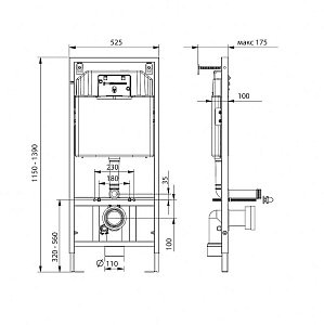 Инсталляция Koller Pool Dune 1200SL KP-112-001 купить в интернет-магазине сантехники Sanbest