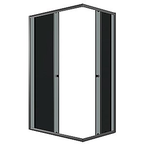 Душевой уголок Niagara Eco NG-1129-14QT 120х90 профиль черный/стекло тонированное купить в интернет-магазине Sanbest