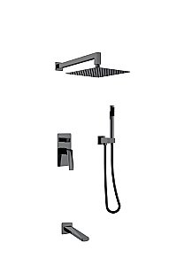 Душевая система Boheme Venturo 374-SGM-2 оружейная сталь купить в интернет-магазине сантехники Sanbest