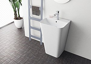 Раковина ISVEA Sott'Aqua 50 10SQ37001SV-2L белая матовая купить в интернет-магазине Sanbest