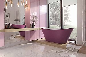 Ванна Holbi Afina Soft Rock Duo 1.01.004.11.2 161x66 белая матовая, цвет по RAL снаружи купить в интернет-магазине Sanbest