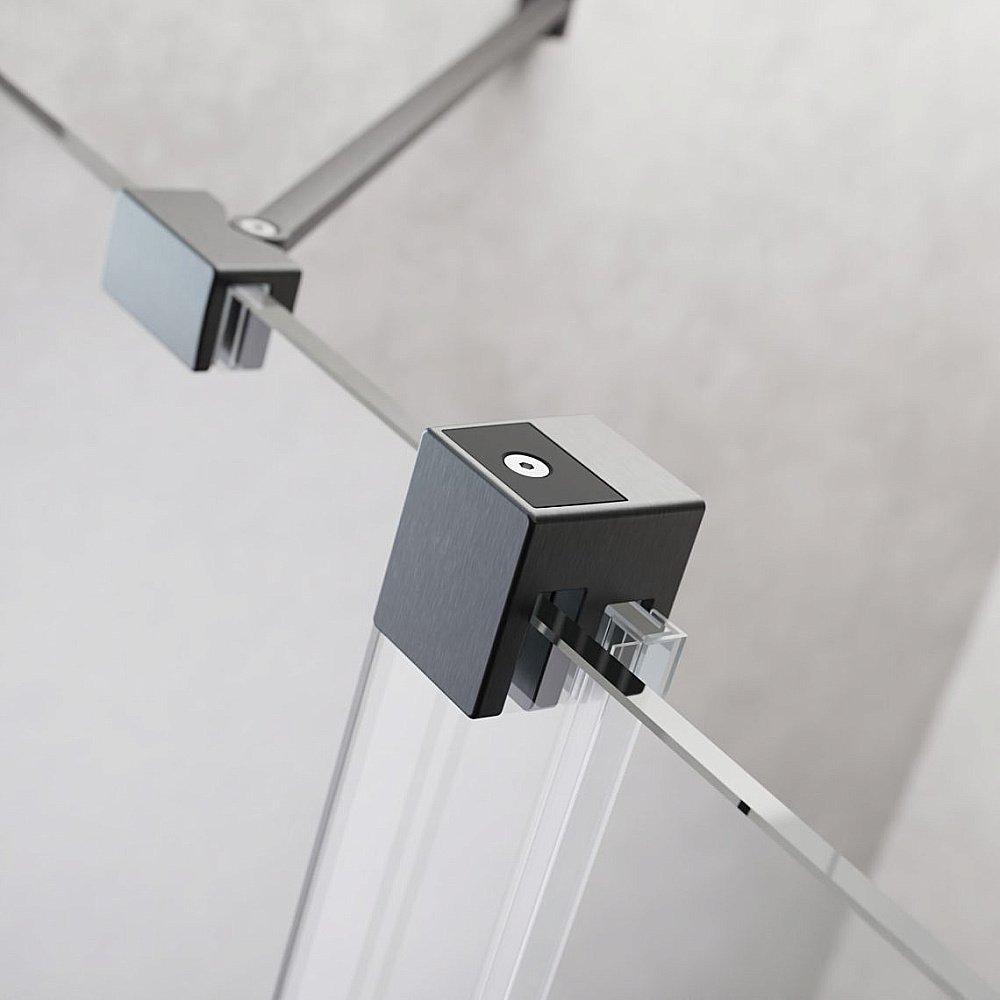 Шторка для ванны Radaway Furo SL Brushed GunMetal PND II 120 стекло прозрачное/профиль брашированная оружейная сталь купить в интернет-магазине Sanbest