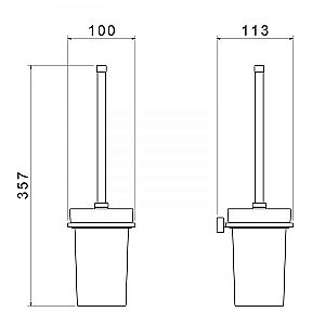 Ершик для туалета Timo Torne 43061/03 черный купить в интернет-магазине сантехники Sanbest