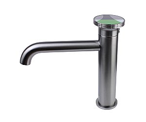 Смеситель для раковины Bronze de Luxe OMG! 9009GM-G графит/зеленый купить в интернет-магазине сантехники Sanbest