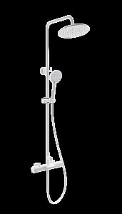 Душевая система с термостатом WONZON & WOGHAND Plate WW-C3017-A-MW белый матовый купить в интернет-магазине сантехники Sanbest