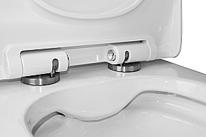 Унитаз напольный Azario Mist AZ-45 белый, безободковый, с бачком, с крышкой микролифт купить в интернет-магазине Sanbest