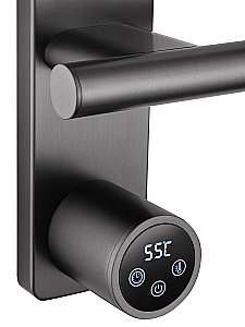 Полотенцесушитель электрический WONZON & WOGHAND NÜRNBERG, Темный графит (WW-AL342-GM) купить в интернет-магазине сантехники Sanbest