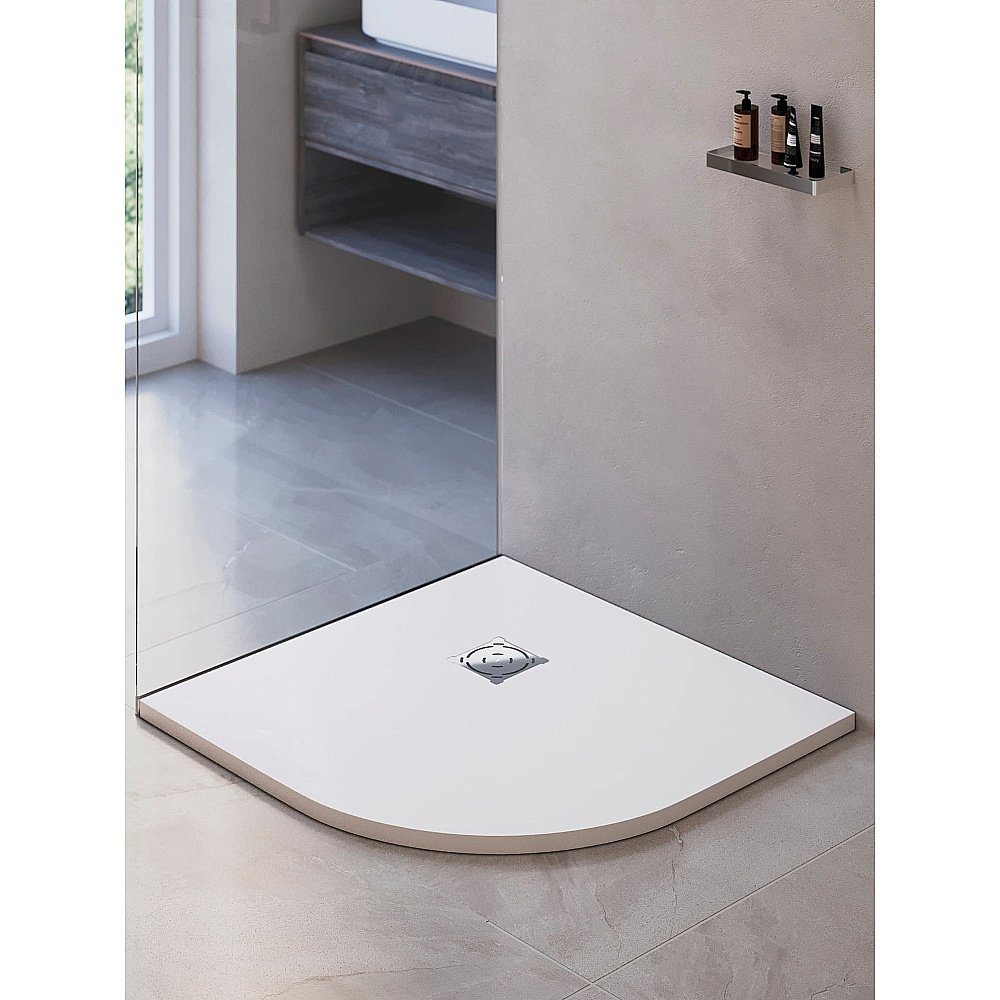 Душевой поддон RGW ST/R-W Stone Tray 16153100-01 100x100 белый купить в интернет-магазине Sanbest