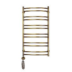 Полотенцесушитель электрический Domoterm Калипсо П12 500x985 АБР EL бронза левый купить в интернет-магазине сантехники Sanbest