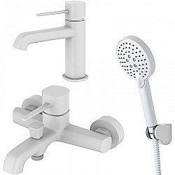 Набор смесителей Orange Karl M05-311w белый купить в интернет-магазине сантехники Sanbest