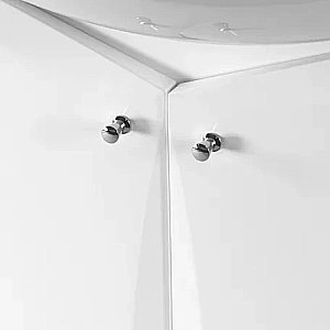 Тумба с раковиной Акватон Джимми 57 У белая для ванной в интернет-магазине Sanbest