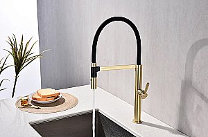 Смеситель для кухни Paulmark Leader Le214101-LG светлое  золото купить в интернет-магазине сантехники Sanbest