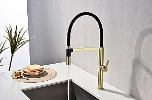 Смеситель для кухни Paulmark Leader Le214101-LG светлое  золото купить в интернет-магазине сантехники Sanbest
