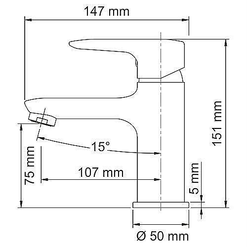 Смеситель для раковины WasserKRAFT Vils 5603 купить в интернет-магазине сантехники Sanbest