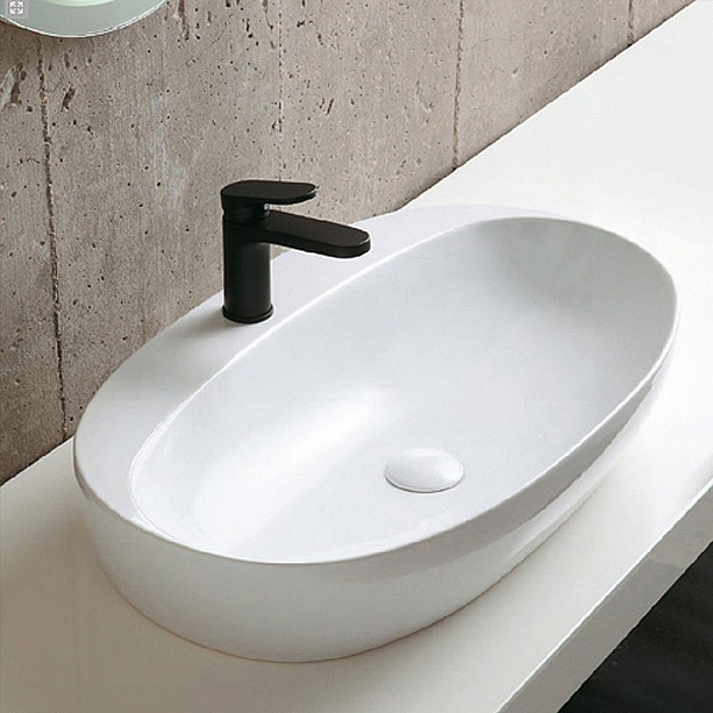 Раковина накладная Azzurra Elegance 60 ECI60M bi*1 белая купить в интернет-магазине Sanbest