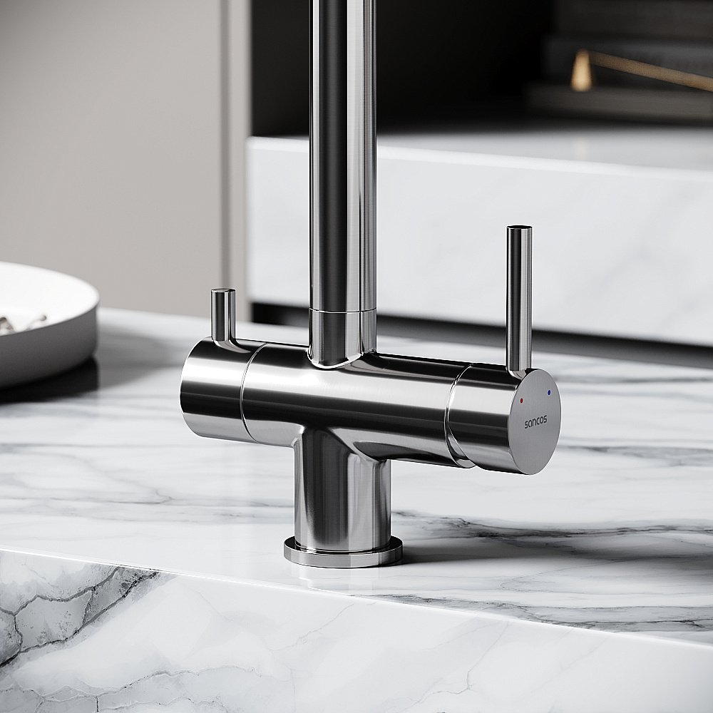 Смеситель для кухни Sancos Foster SC4014BN брашированный никель купить в интернет-магазине сантехники Sanbest