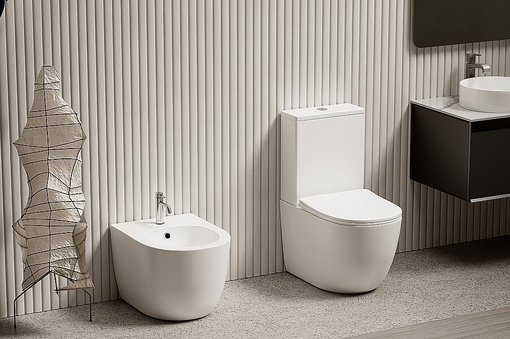 Биде ABBER Bequem AC1152 белое купить в интернет-магазине Sanbest