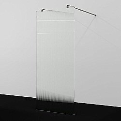 Душевое ограждение WasserKRAFT Vechte 60W39GR-FL 90 фиксатор графит/стекло рифленое купить в интернет-магазине Sanbest