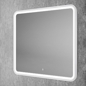 Зеркало Art&Max GENOVA AM-Gen-900-800-DS-F-White в ванную от интернет-магазине сантехники Sanbest