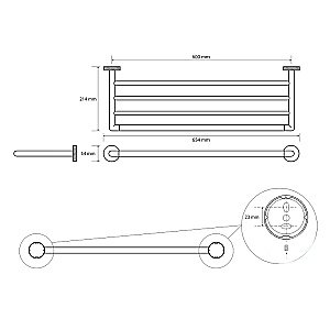 Полка Bemeta Stella 166205082 хром купить в интернет-магазине сантехники Sanbest