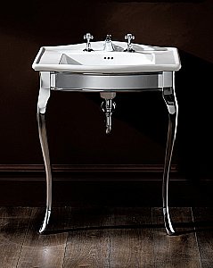 Консоль с раковиной Devon&Devon Lady 70 3 отверстия под смеситель для ванной в интернет-магазине сантехники Sanbest