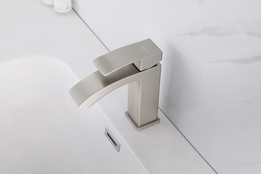 Смеситель для раковины ABBER Wasserfall AF8610SP сатин купить в интернет-магазине сантехники Sanbest