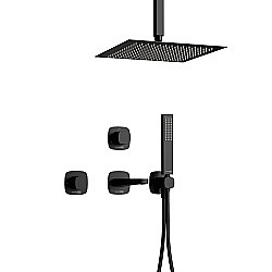 Душевая система WasserKraft Nuthe SET4609 черная купить в интернет-магазине сантехники Sanbest