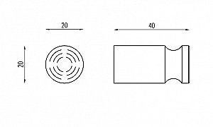 Крючок Abber Osten 316 AA1850BG брашированное золото купить в интернет-магазине сантехники Sanbest
