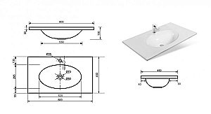 Тумба с раковиной Эстет Vegas 80 любой цвет тумбы и раковины под заказ для ванной в интернет-магазине Sanbest