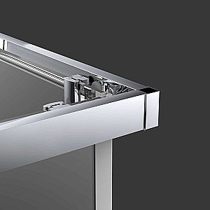 Душевой уголок Vincea Alpha VSS-3AL100CLB 100x100 стекло прозрачное/профиль черный купить в интернет-магазине Sanbest