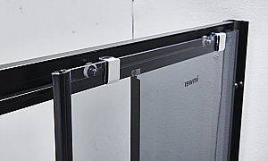 Душевой уголок Timo Imwei 90х90 YL-9002B стекло прозрачное/профиль черный матовый купить в интернет-магазине Sanbest