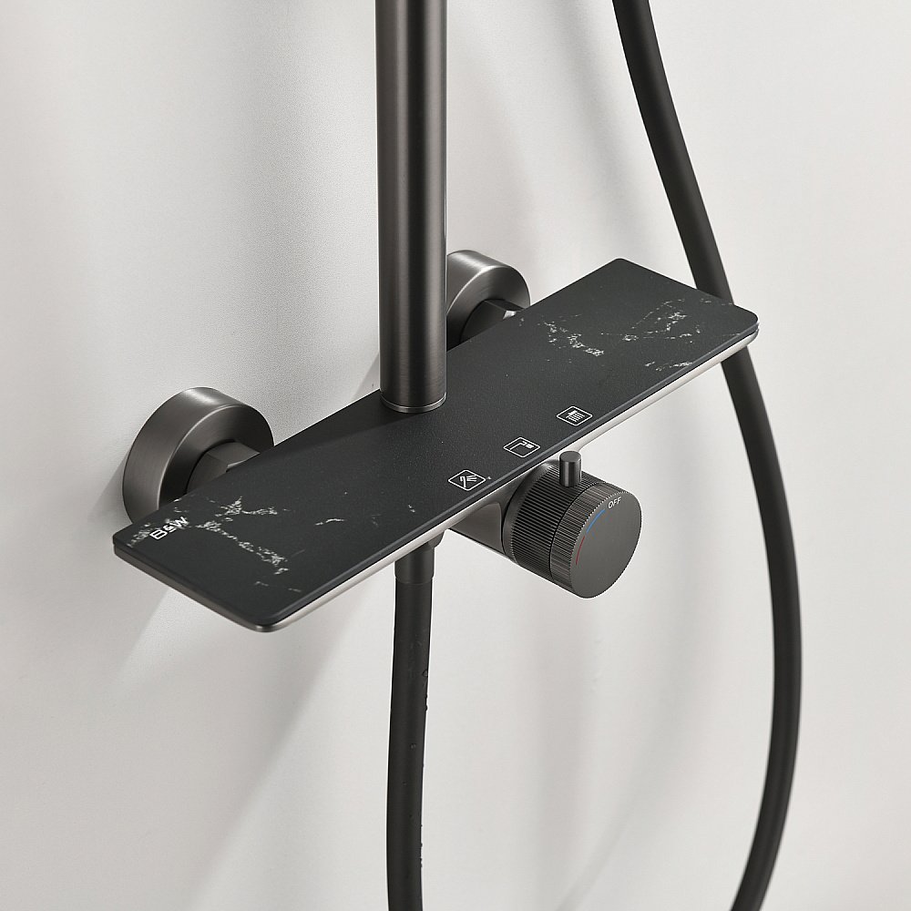 Душевая система Black&white Gravity GL-9104-C хром купить в интернет-магазине сантехники Sanbest