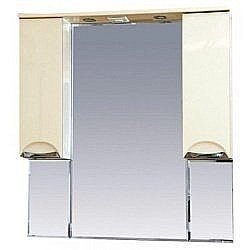 Зеркало со шкафом Misty Жасмин 95 бежевый в ванную от интернет-магазине сантехники Sanbest