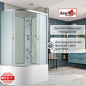 Душевая кабина AvaCan C Серия C5012 N 120х80 без крыши купить в интернет-магазине Sanbest