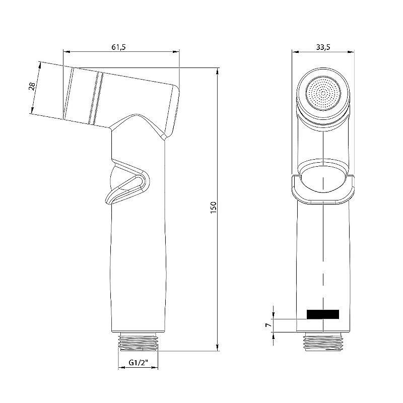 Гигиенический душ Lemark LM8140BL купить в интернет-магазине сантехники Sanbest
