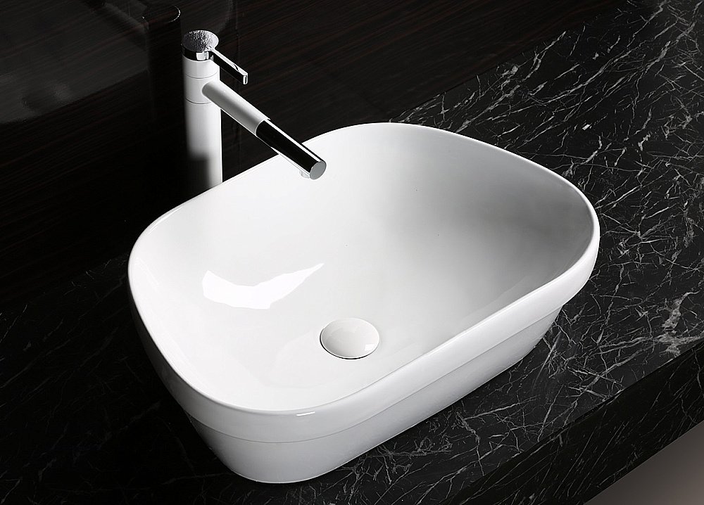 Раковина накладная CeruttiSpa 57 CR0023 белая купить в интернет-магазине Sanbest