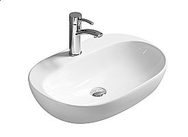 Раковина накладная SantiLine 53 SL-1024 белая купить в интернет-магазине Sanbest