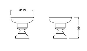 Мыльница Schein SAINE 7053007 хром купить в интернет-магазине сантехники Sanbest
