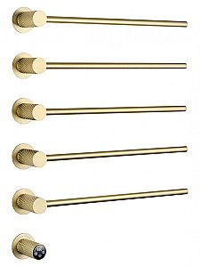 Полотенцесушитель электрический встраиваемый WONZON & WOGHAND MÜNCHEN, Брашированное золото (WW-A355-BG) купить в интернет-магазине сантехники Sanbest